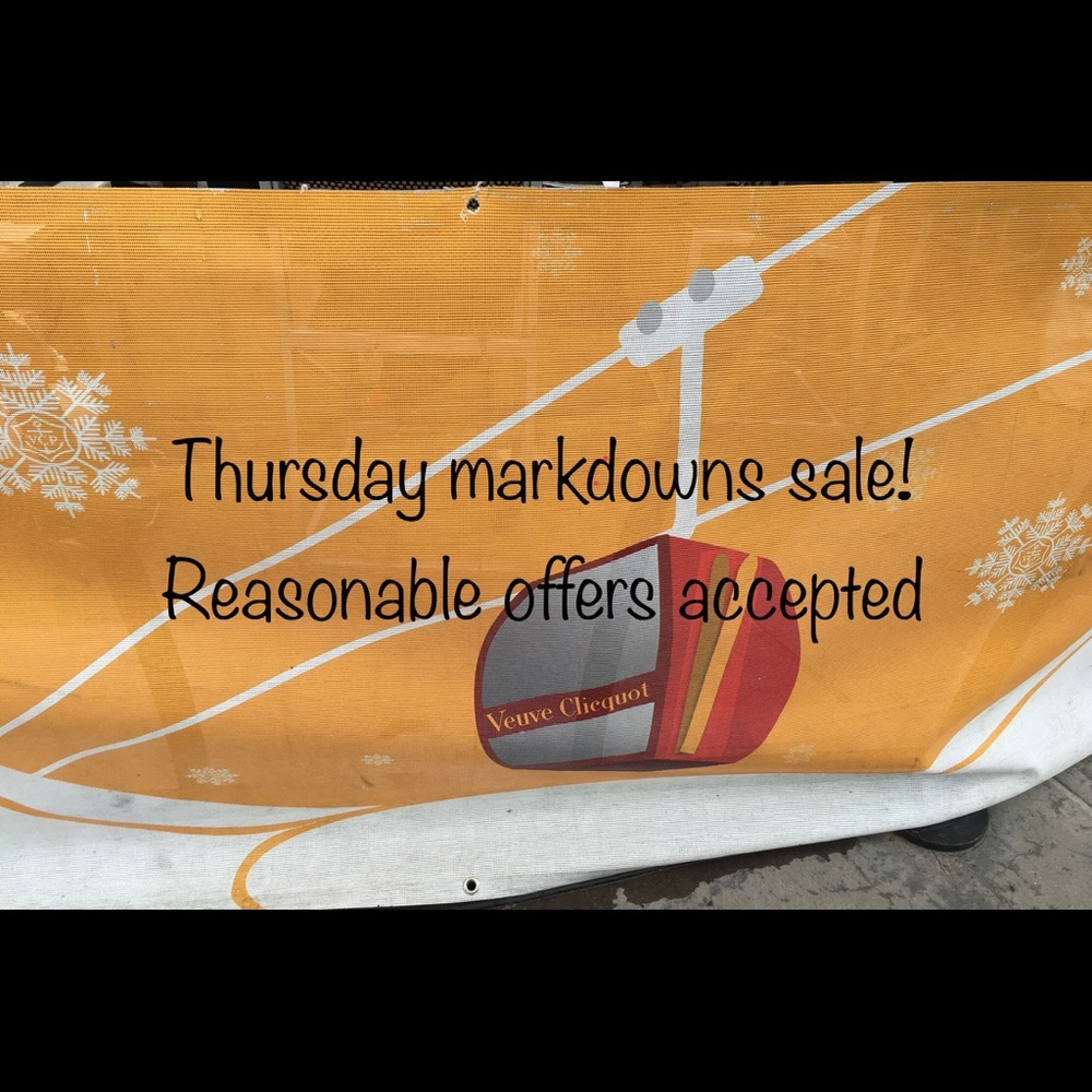 Thursday markdowns sale! Reasonable offers please
